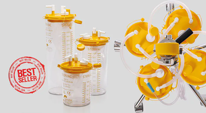 STERVAC Aspiration Systems, Bags and Canisters.